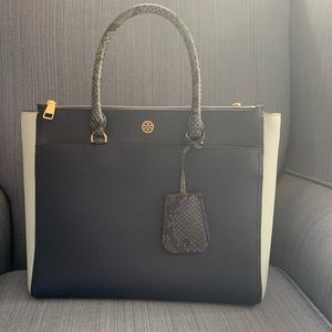 Tory Burch python handbag
